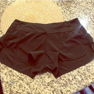 Black Lululemon Speed Shorts